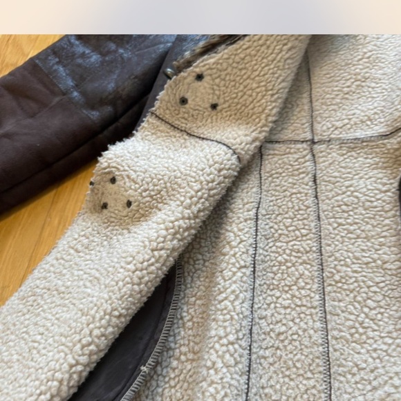 Jessica Simpson Women's Faux Fur Collar Jacket (almost famous style) jacket - Picture 2 of 7